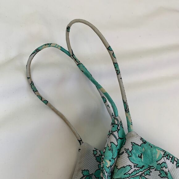 Zimmermann Tempo Brocade Plunge Bodice Floral Green 2 US 8 M L - Picture 12 of 12